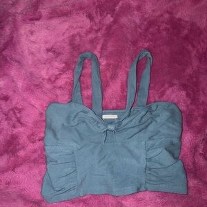 Urban Outfitters Blue Crop Top